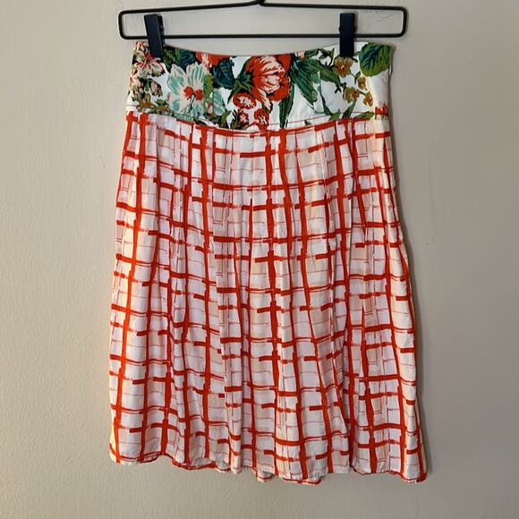 Anthropologie Mauve Country Basket Weave Skirt Size 2 - Picture 2 of 6